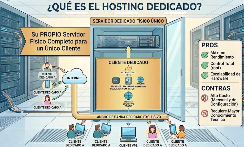 Hosting dedicado Qué es un servidor dedicado
