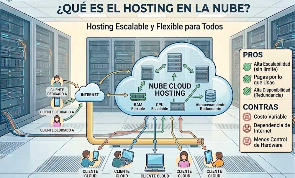 Qué es Cloud Hosting
